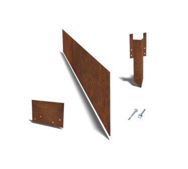 Bordures acier corten